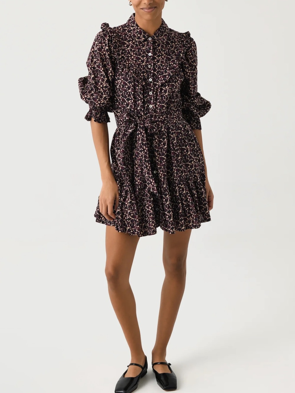 NWT Cleobella Women's Lotte Mini Dress in Size Medium Medici Print